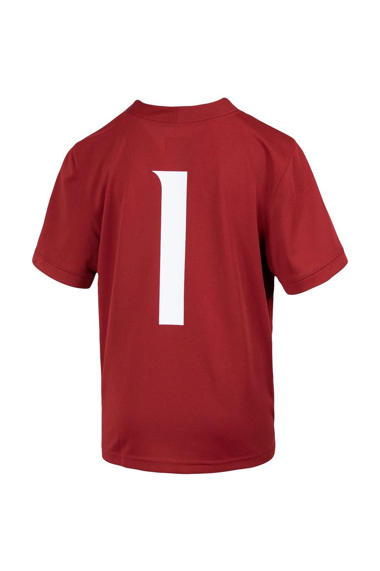 Youth Nike #1 Crimson Washington State Cougars Untouchable Football Jersey, Alternate, color, Crimson
