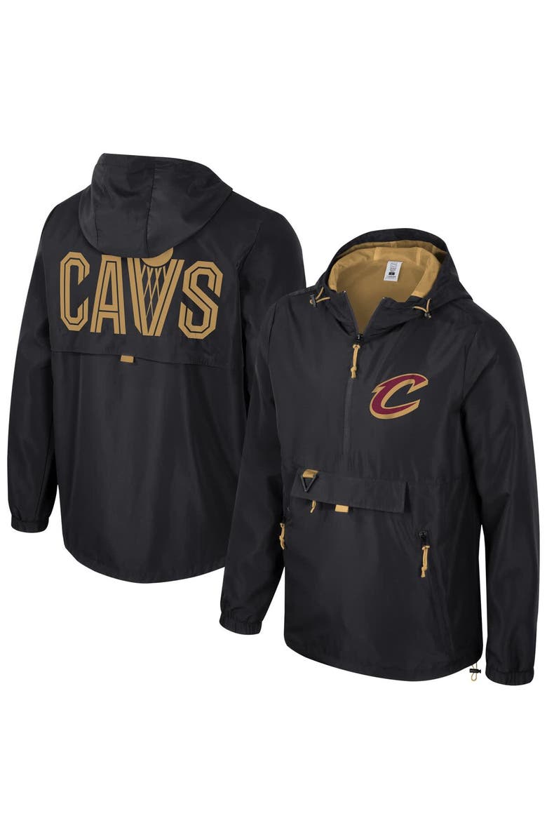 Stadium Essentials Unisex Stadium Essentials Black Cleveland Cavaliers Compete Quarter-Zip Hoodie Jacket, Main, color, 