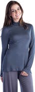 24seven Comfort Apparel Plus Size Classic Long Sleeve Turtleneck