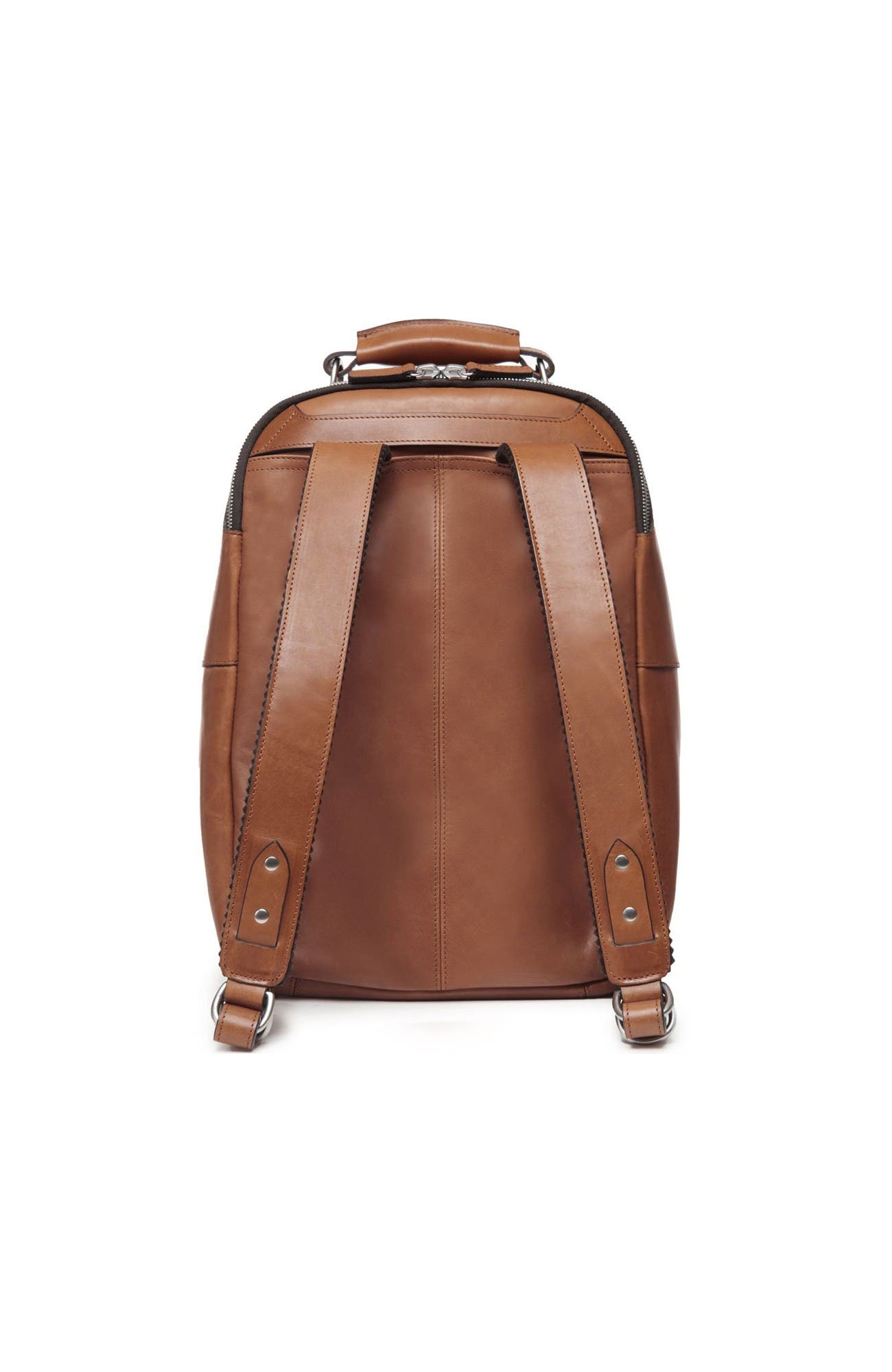 Lewis Heritage Leather Backpack, Alternate, color, Brown