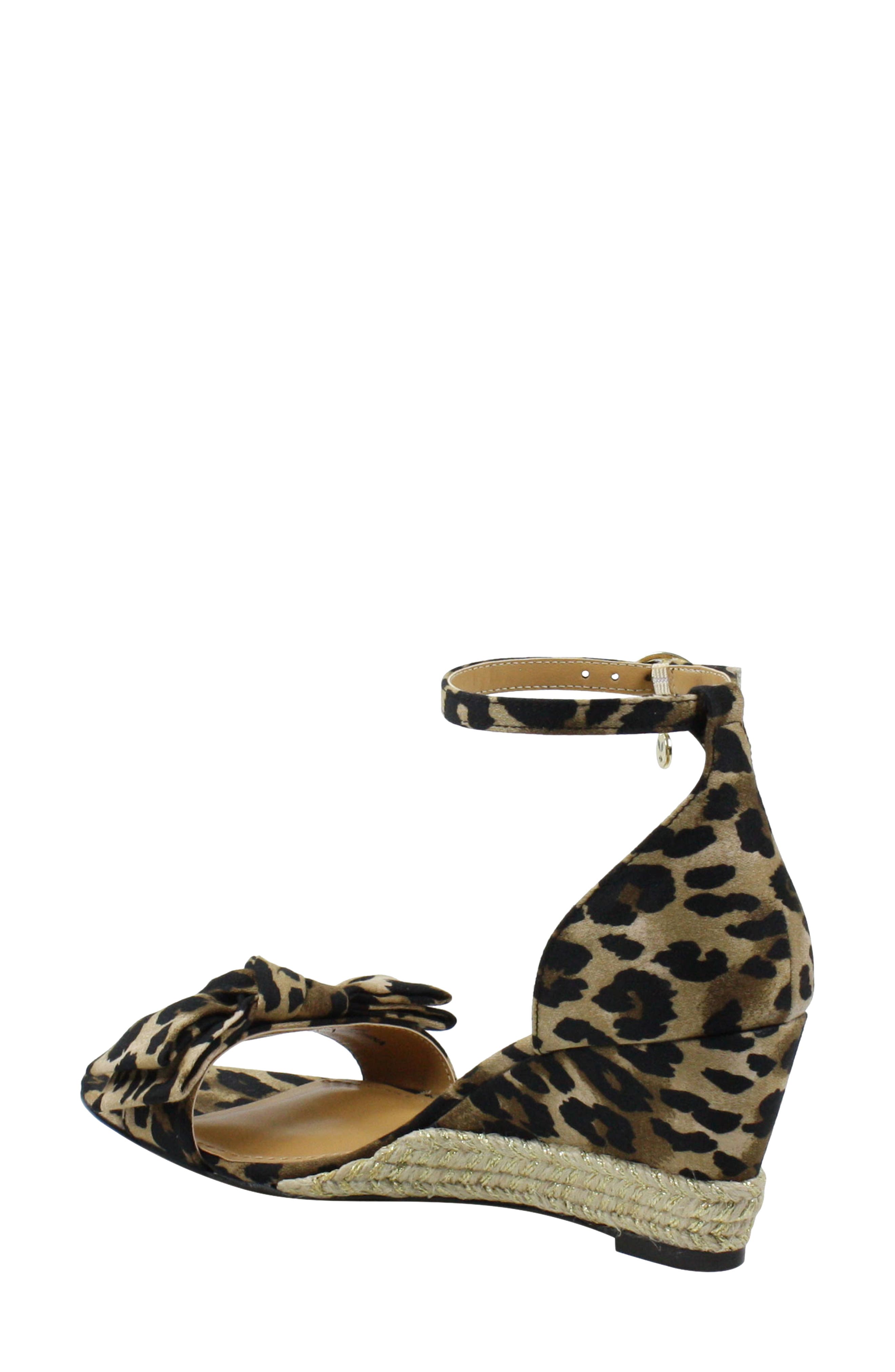 Dariann Espadrille Wedge Sandal, Alternate, color, BROWN/ BLACK ANIMAL PRINT