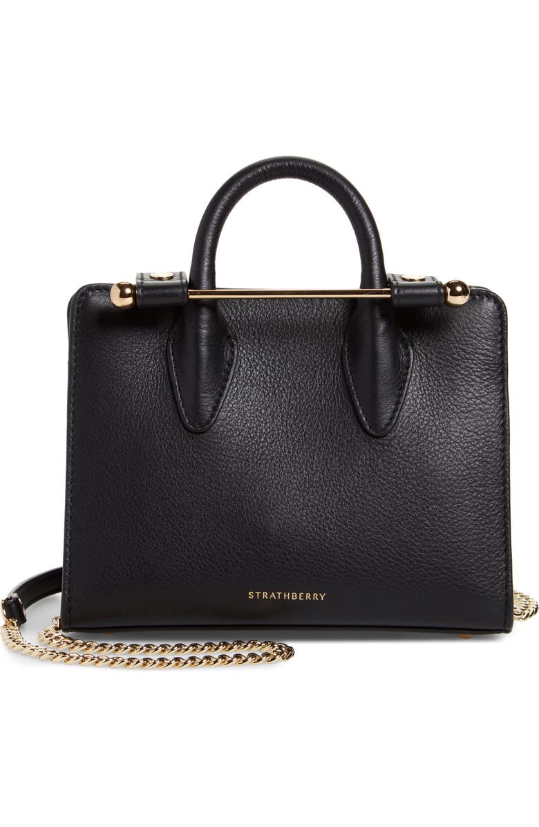 Strathberry Nano Leather Tote, Main, color,