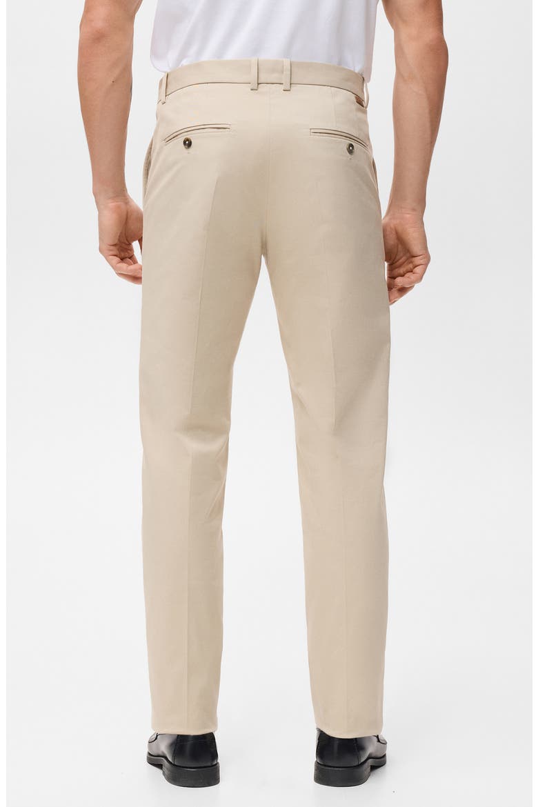 Slim Fit Stretch Cotton Twill Pants, Alternate, color, ECRU