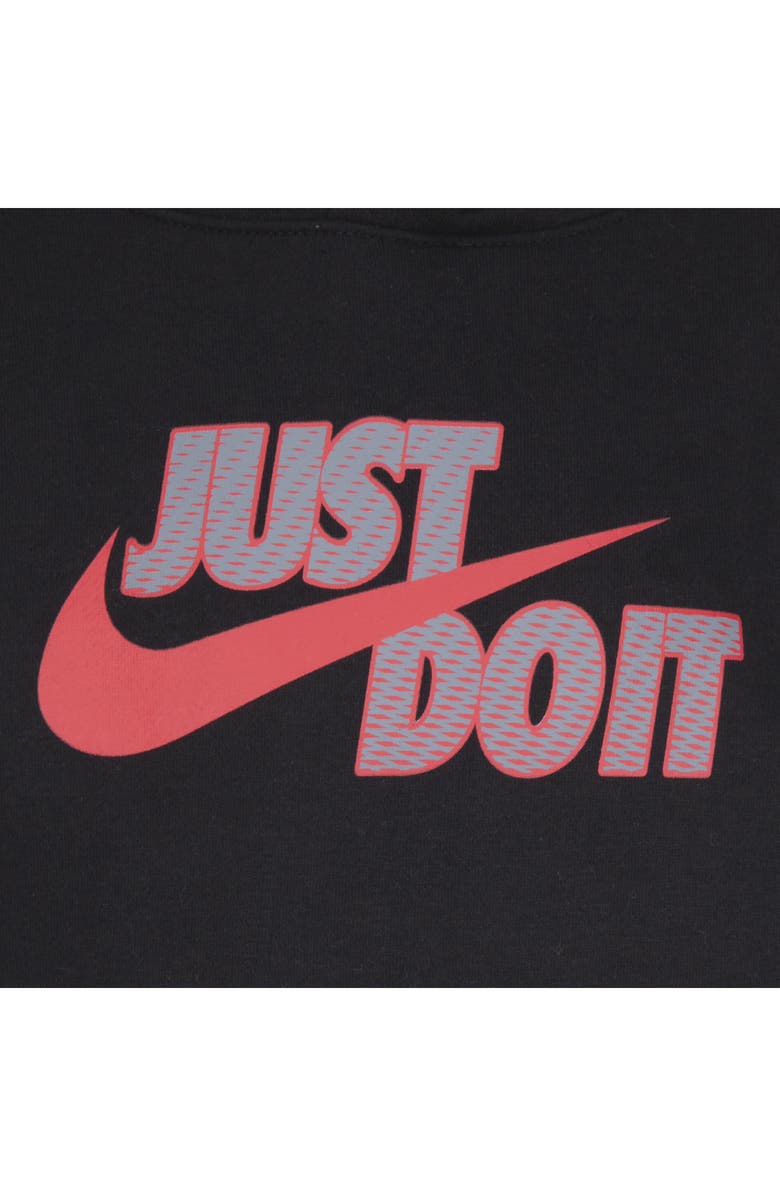 Nike Kids' Just Do It Fleece Hoodie & Pants Set, Alternate, color, Black