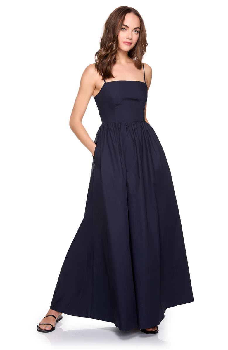 Susana Monaco Poplin Maxi Dress, Alternate, color, 