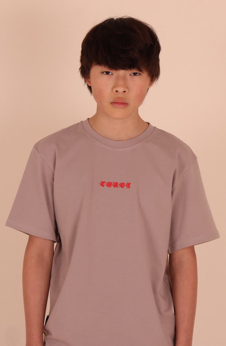 TINY TRIBE Kids' Chaos Limited Short Sleeve T-Shirt, Alternate, color, Clay