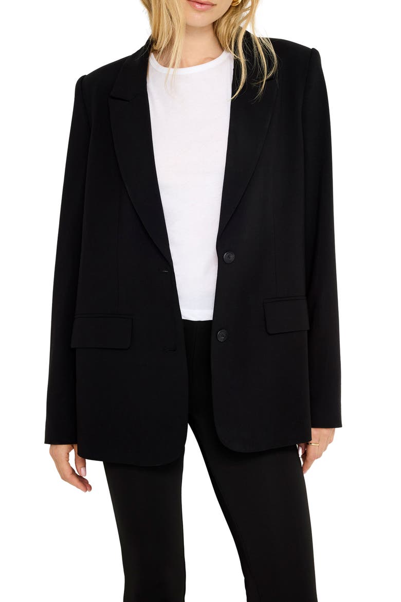 Oversize Suiting Blazer, Main, color, BLACK001