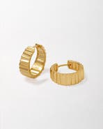 Edge of Ember Flare Hoop Earrings