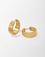 Edge of Ember Flare Hoop Earrings