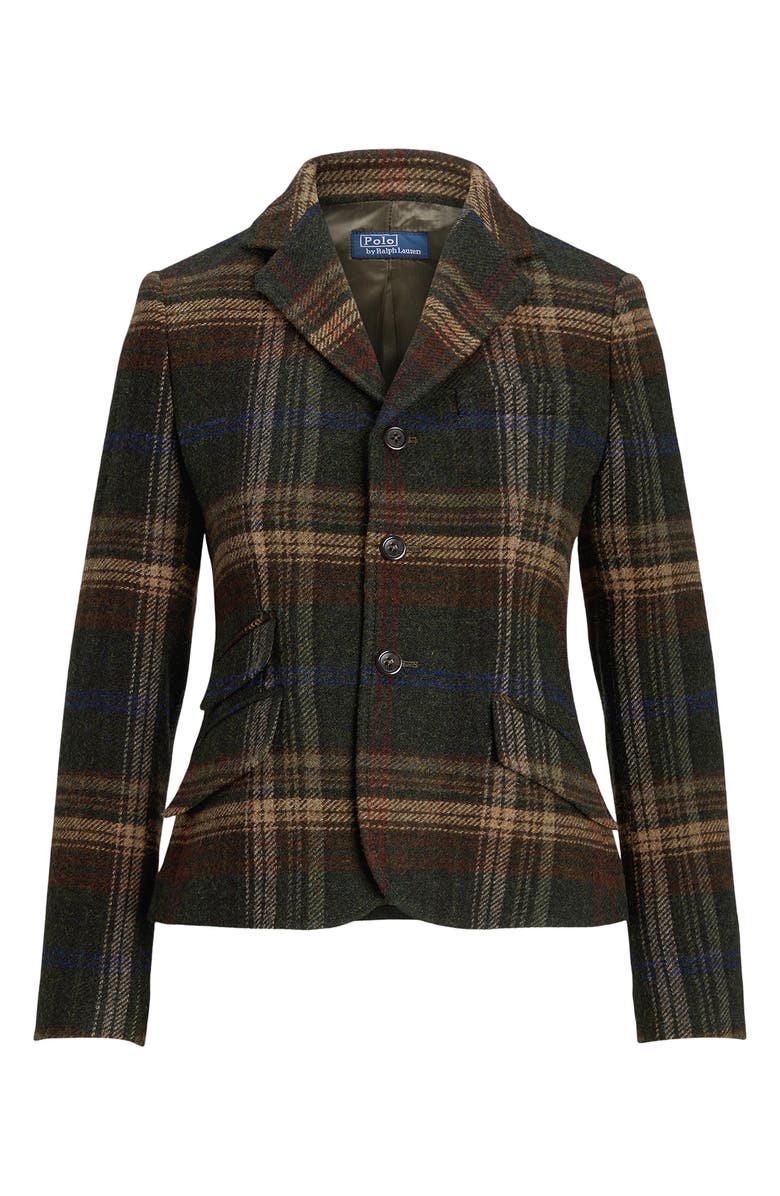 Polo Ralph Lauren Plaid Wool Twill Blazer, Alternate, color, 