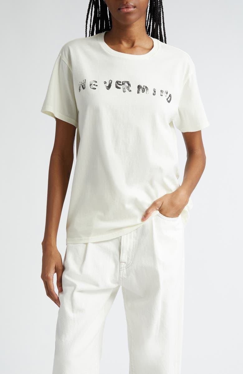 R13 Never Mind Oversize Graphic T-Shirt, Main, color, 