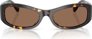 Tory Burch 55mm Rectangular Sunglasses