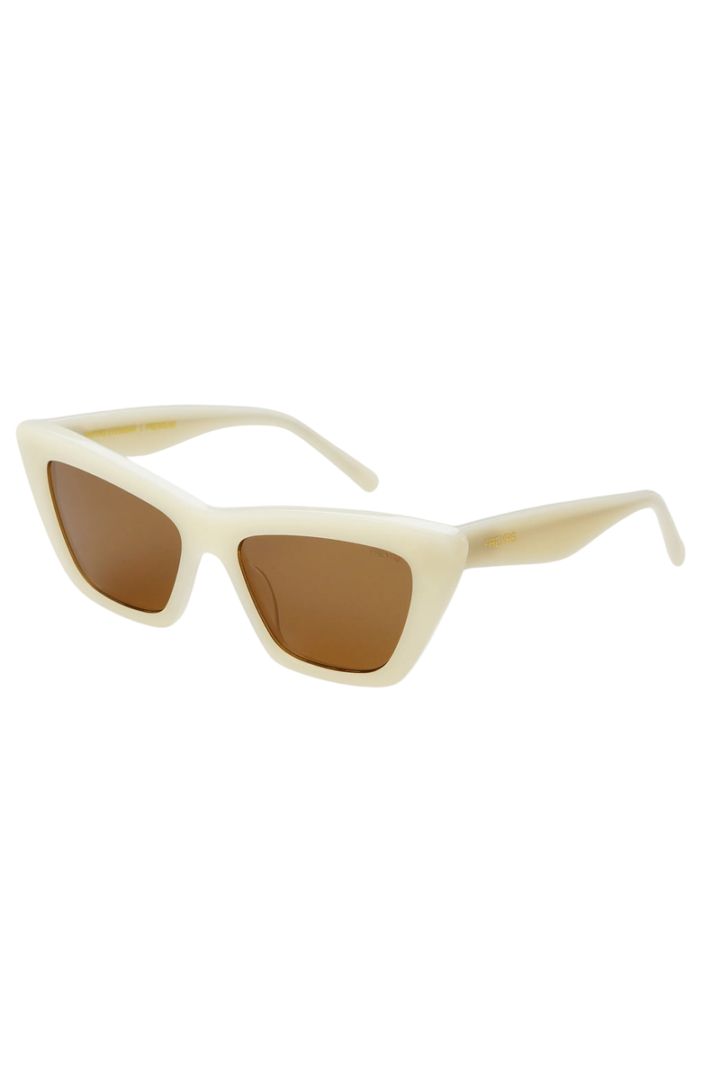 FREYRS Eyewear Siena Cat Eye Sunglasses, Alternate, color, Milky White