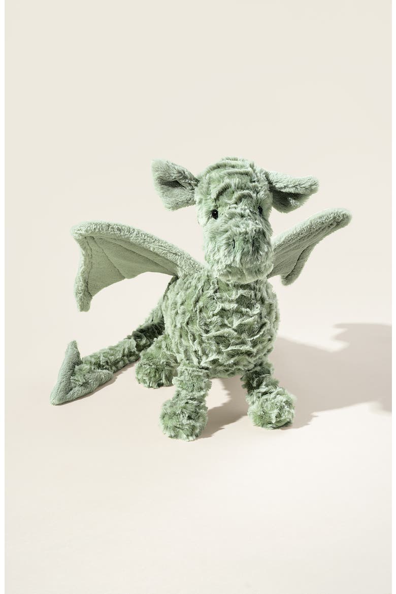 Drake Dragon Stuffed Animal, Alternate, color, GREEN