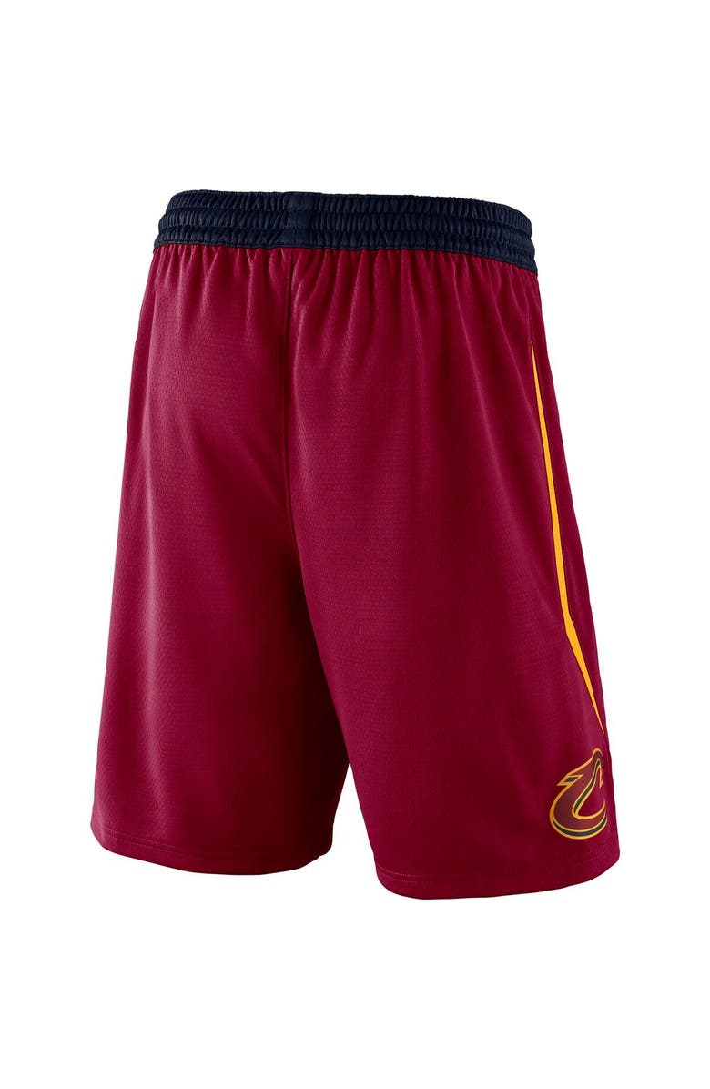 Nike Men's Nike Wine Cleveland Cavaliers Icon Swingman Basketball Shorts, Alternate, color,