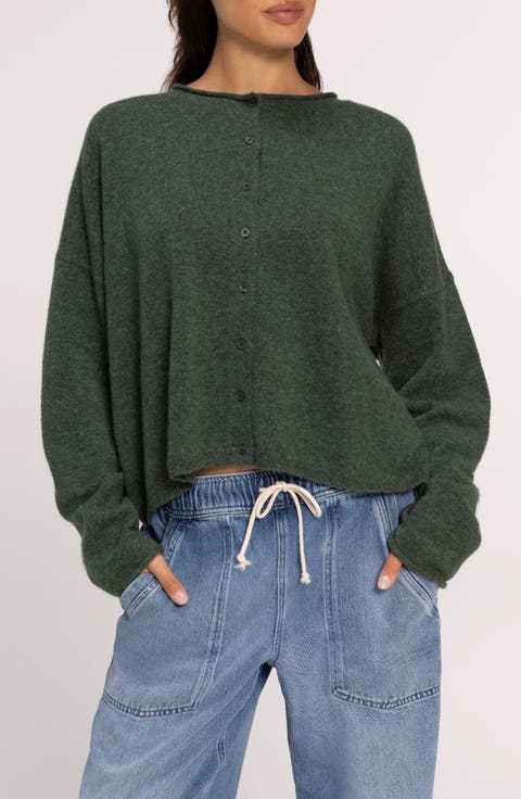 Cozy Knit Boxy Cardigan