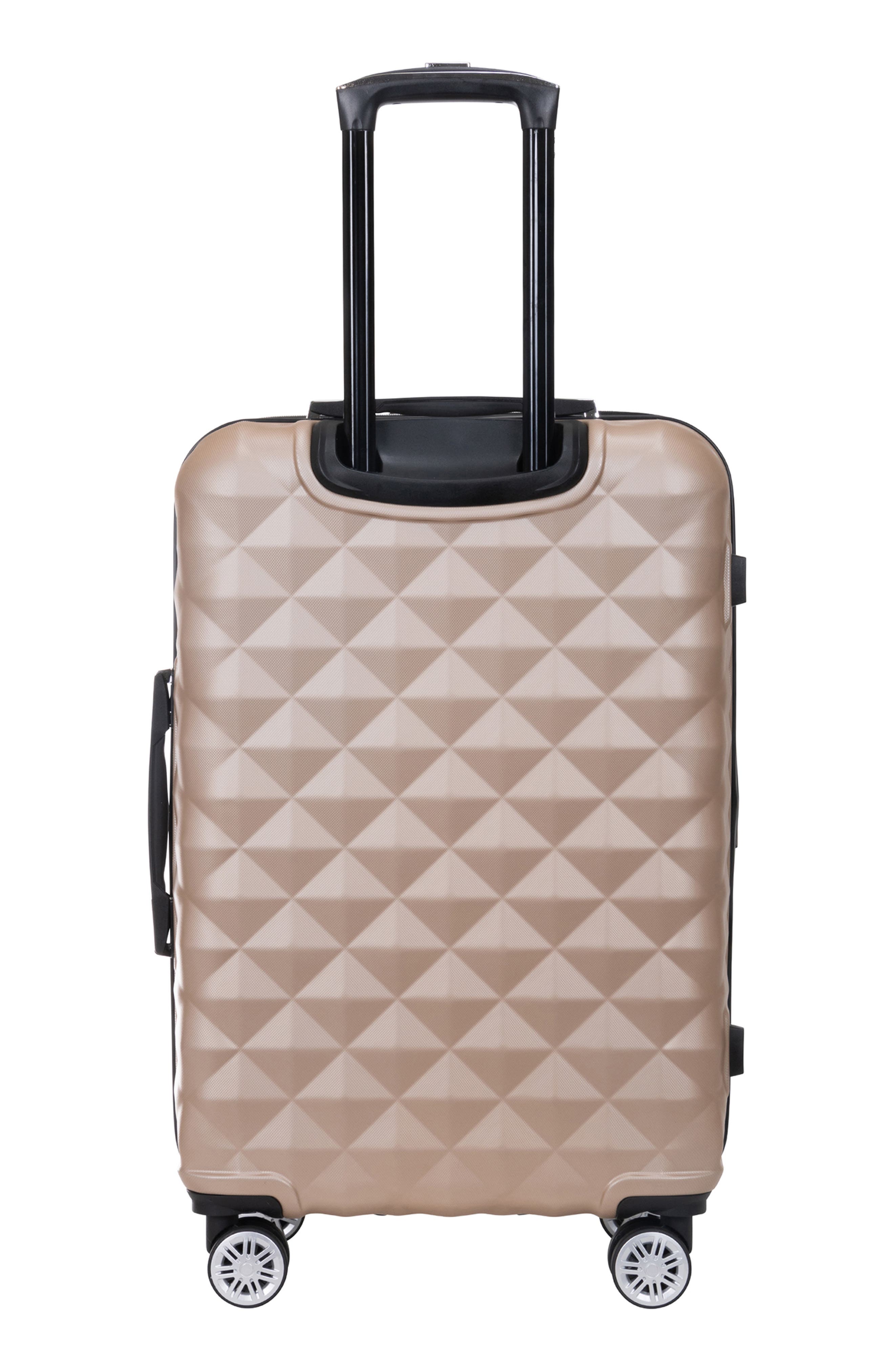 Kenneth Cole Reaction Diamond Tower 24" Hardside Spinner Luggage, Alternate, color, Rose Champagne