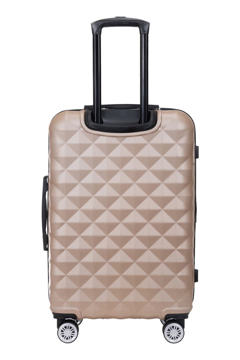 Diamond Tower Hardside Spinner Luggage, Alternate, color, ROSE CHAMPAGNE