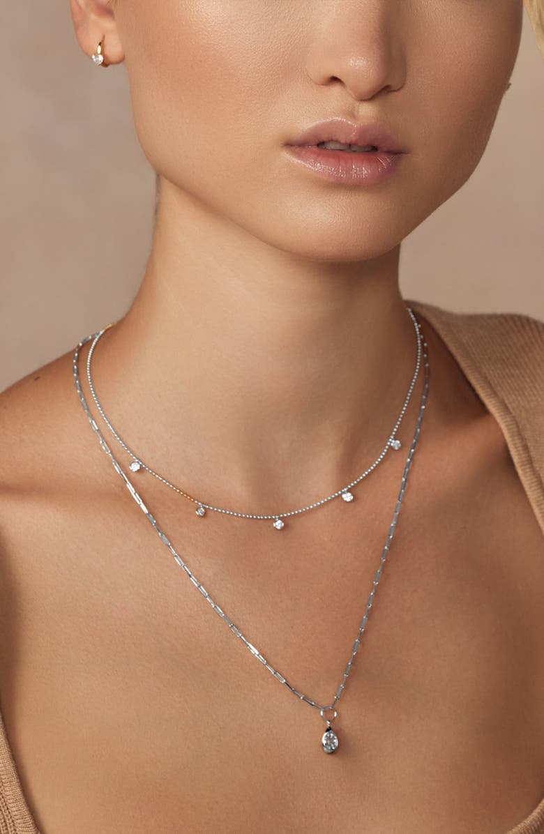 Bearfruit Jewelry Claudia Dainty Pendant Necklace Trendy Minimalist, Alternate, color, Silver