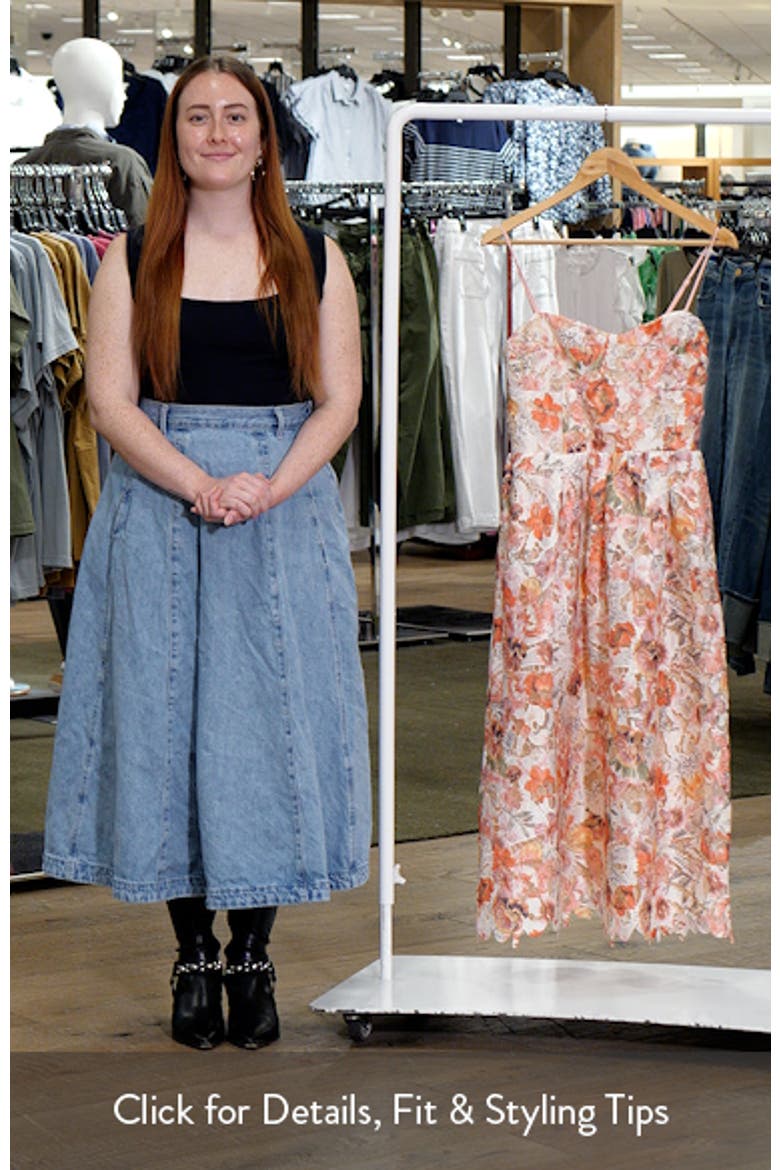 Print Lace Midi Sundress video