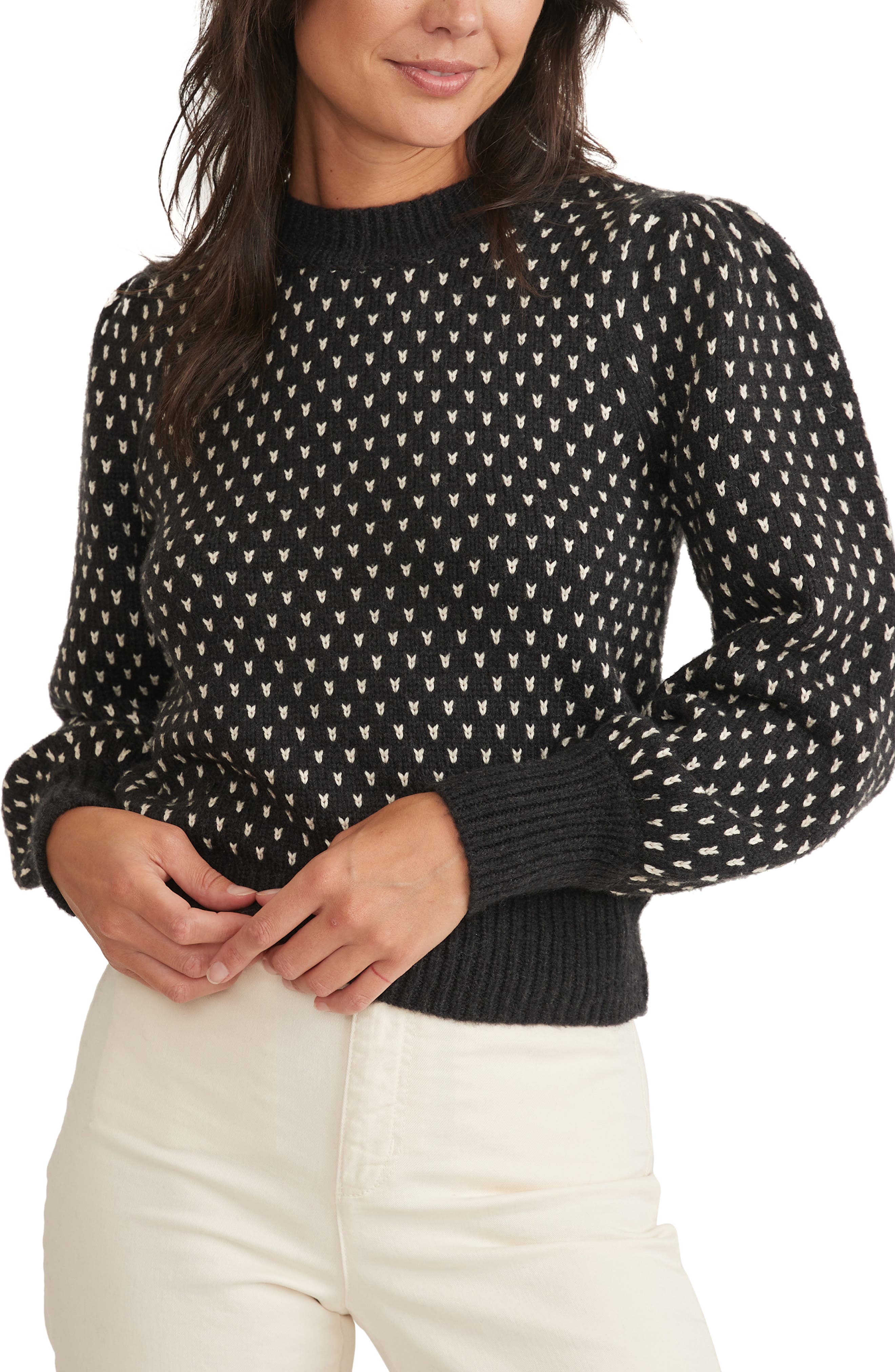 Marine Layer Alma Puff Sleeve Sweater