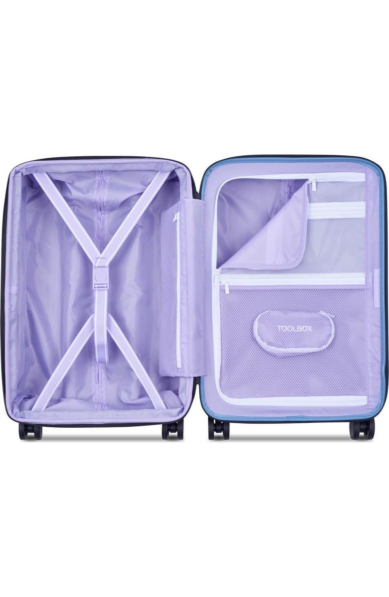 Florence by Mills Spin Me Away 2 Piece Set 20" Expandable Carry On Spinner & Totes The Best Handbag Set, Alternate, color, Zinc Blue