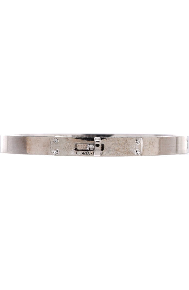Pre-Owned Hermes Kelly Bracelet 18K White Gold with 4 Diamonds Small, Main, color, White Gold