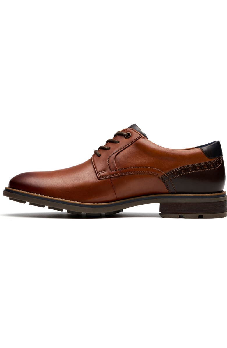 Clarks<sup>®</sup> Emmett Plain Toe Derby, Alternate, color, Tan Leather