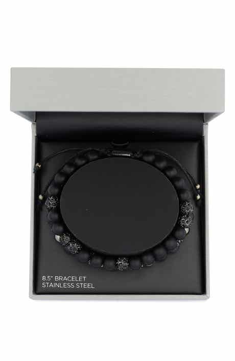 AMERICAN EXCHANGE Men's Set of 2 Beaded Stretch Bracelets