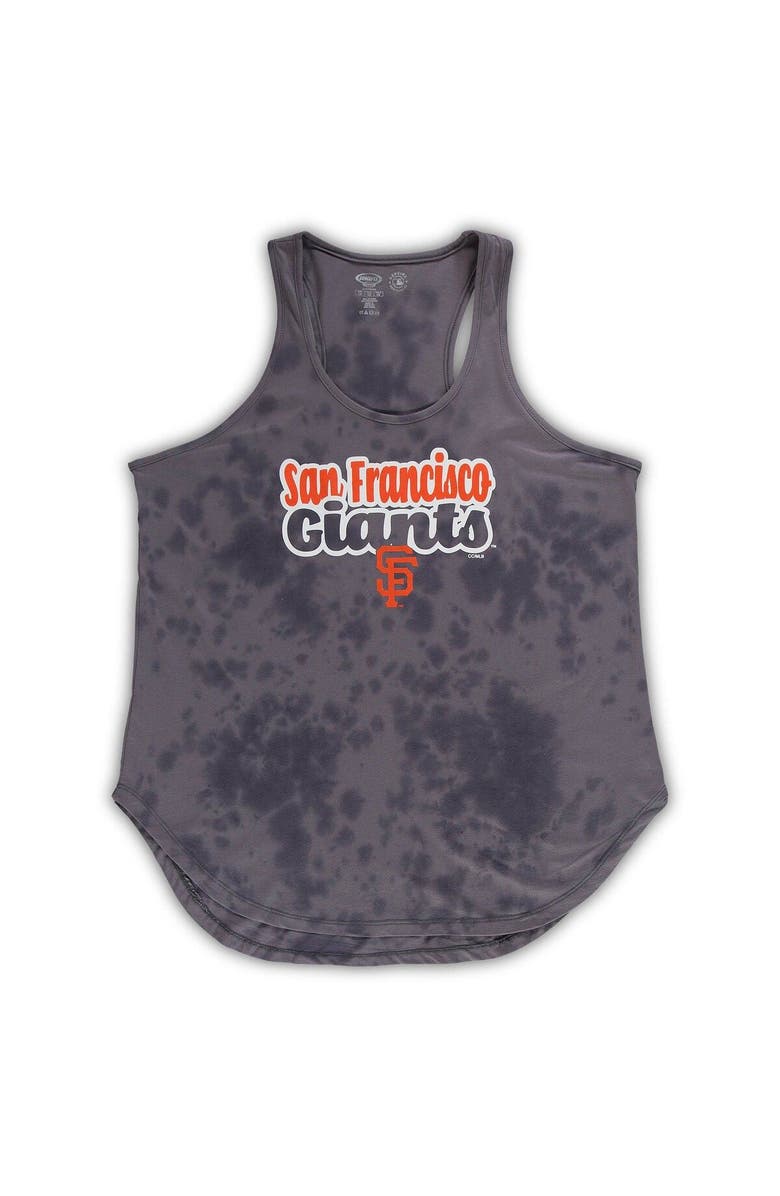 CONCEPTS SPORT Women's Concepts Sport Charcoal San Francisco Giants Plus Size Cloud Tank Top & Shorts Sleep Set, Alternate, color, Charcoal