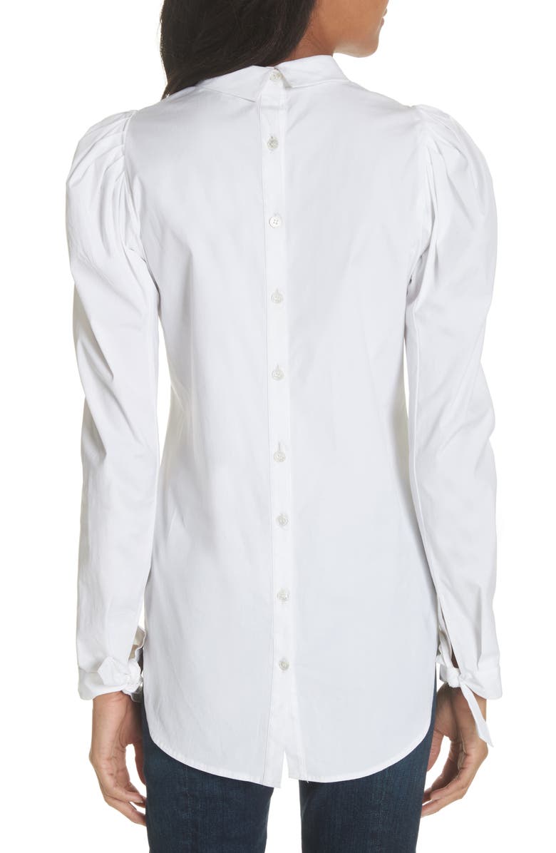 Veronica Beard Isabel Puff Sleeve Shirt, Alternate, color, 