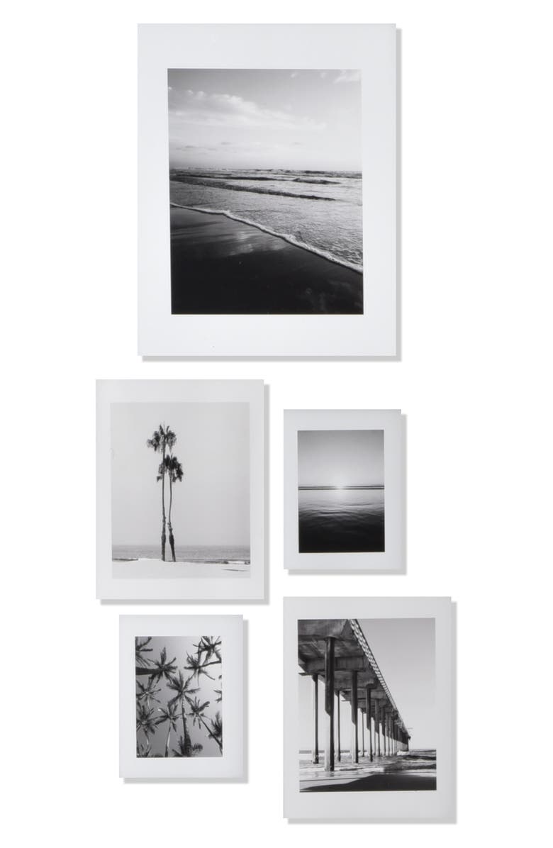 Deny Designs Ombré Beach 5-Piece Gallery Art Print Set, Alternate, color, 