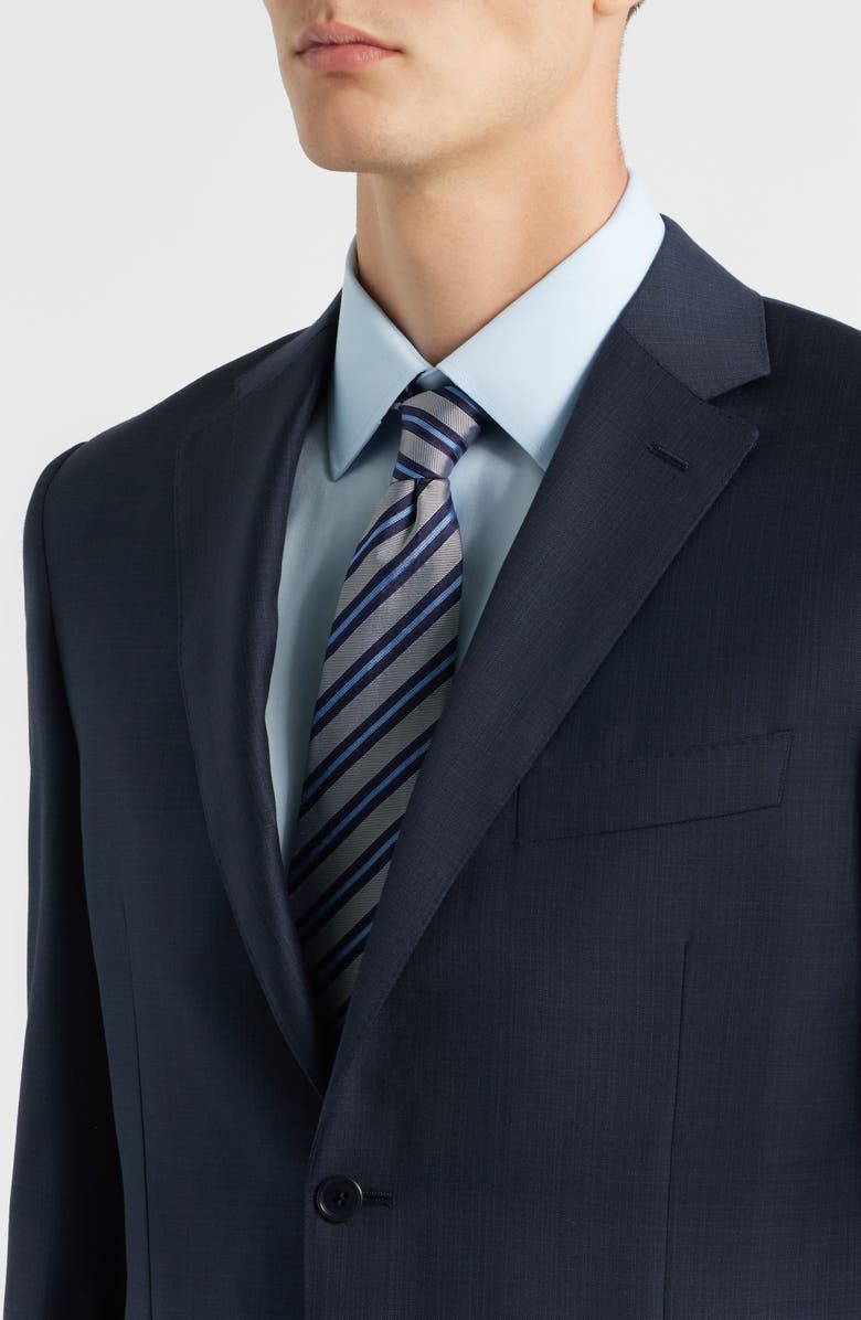 Canali Siena Regular Fit Navy Super 130s Wool Suit, Alternate, color, Navy