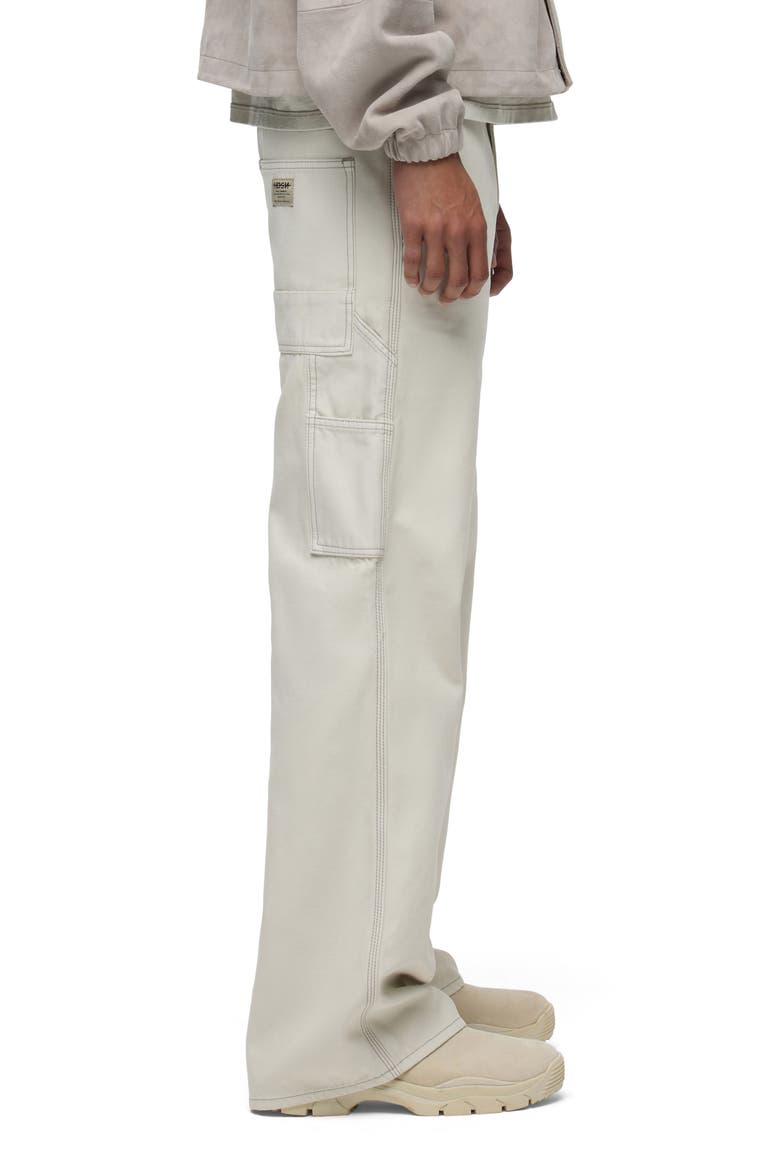 Luca Wide Leg Carpenter Pants, Alternate, color, SILVER BIRCH