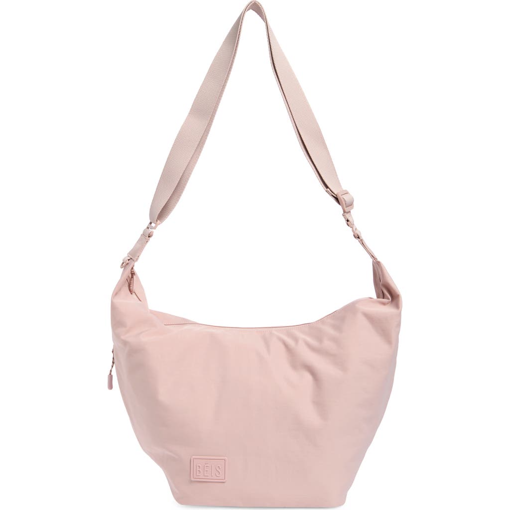 Beis Béis The Crescent Catchall Crossbody Bag In Pink