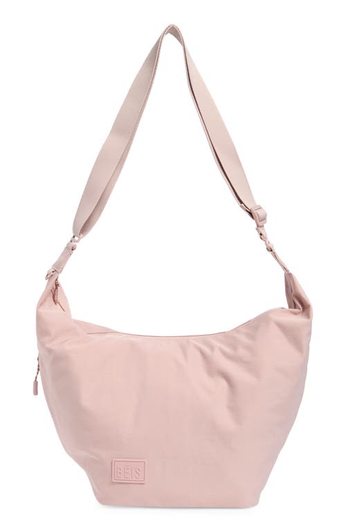 Béis The Crescent Catchall Crossbody Bag in Atlas Pink at Nordstrom