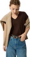 Whistles Willa V-neck Cap Sleeve Top