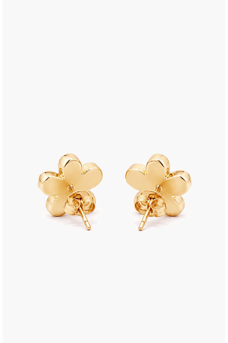 Luna Mini Flower Crystal Stud Earring in Gold, Alternate, color, Gold