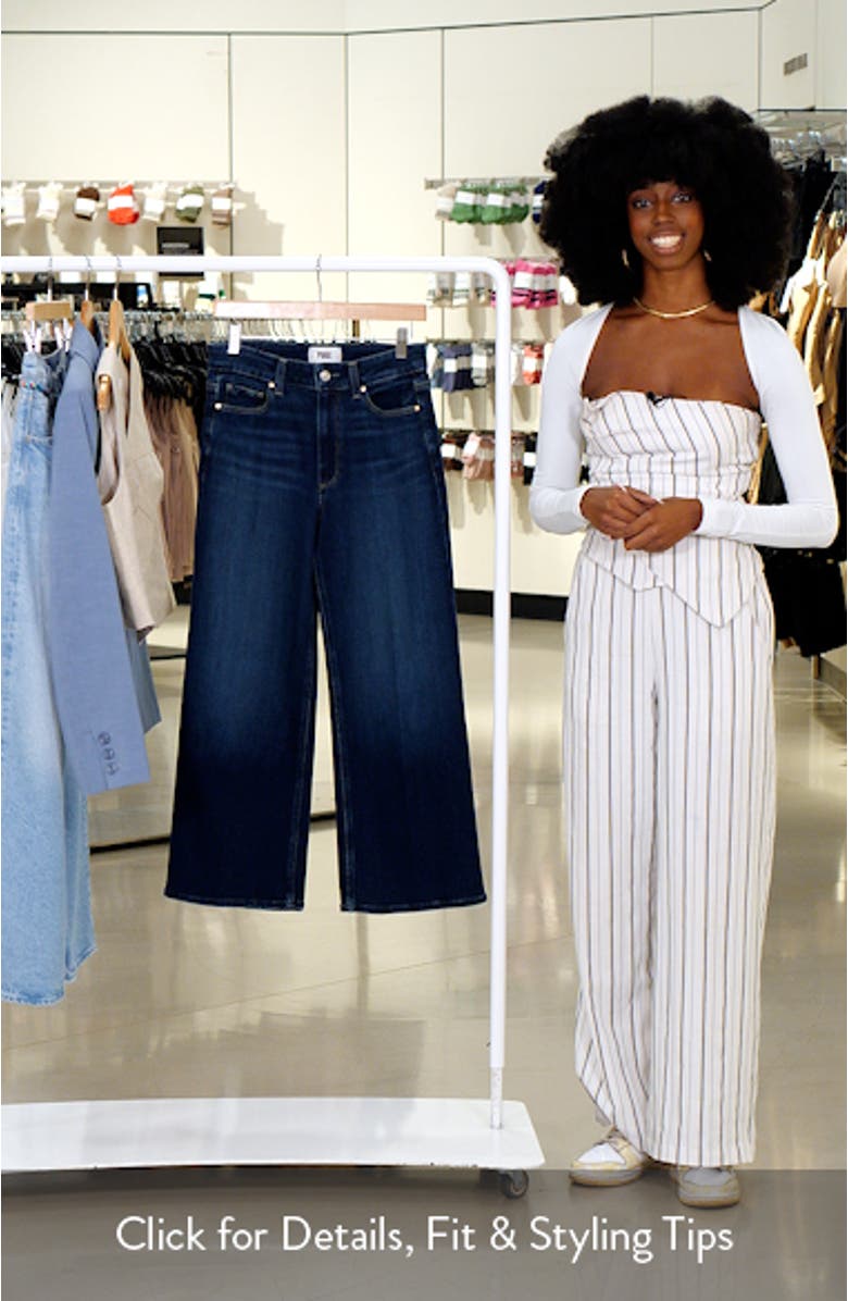 Anessa High Waist Ankle Wide Leg Jeans, sales video thumbnail