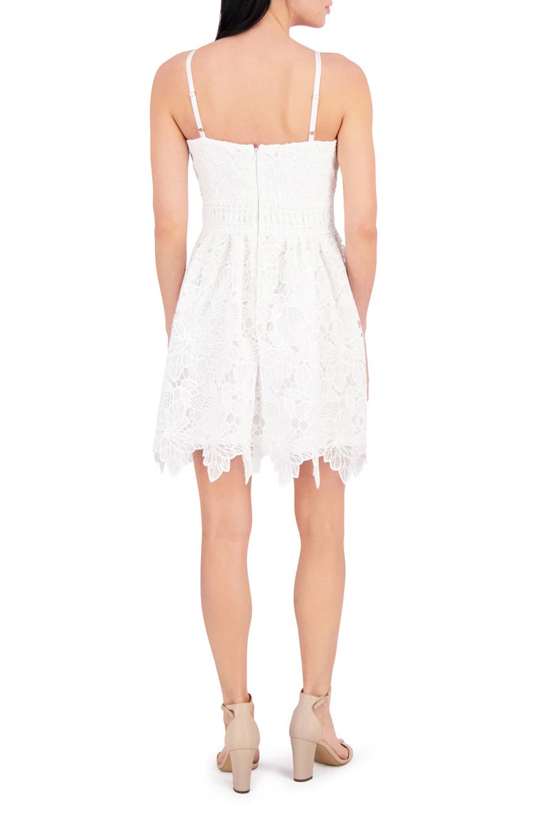 Siena Embroidered Lace Minidress, Alternate, color, White