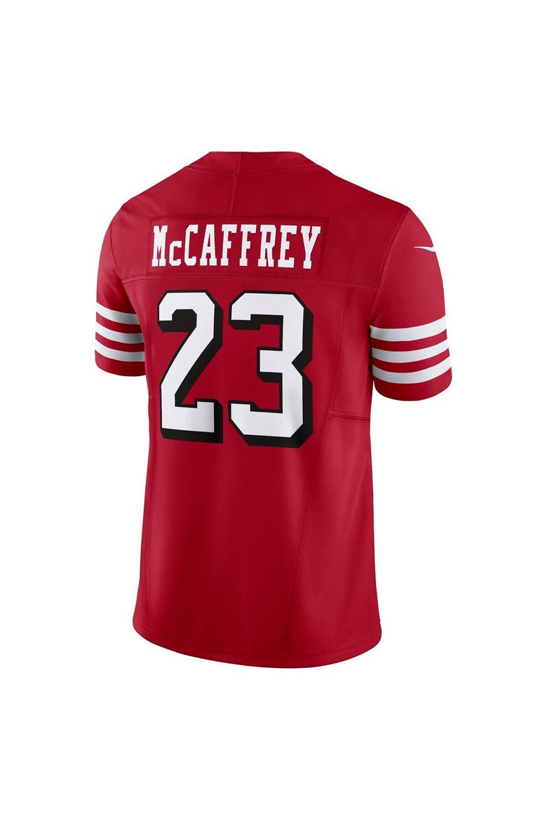 Men's Nike Christian McCaffrey Scarlet San Francisco 49ers Vapor F.U.S.E. Limited Jersey, Alternate, color, Scarlet