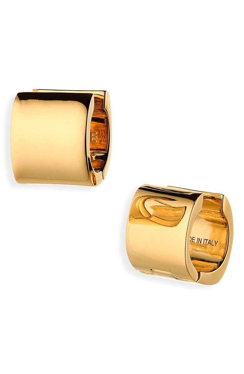 TOTEME Petite Signature Hoop Earrings, Main, color, Gold