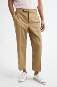 Thom Browne Cotton Twill Crop Chinos