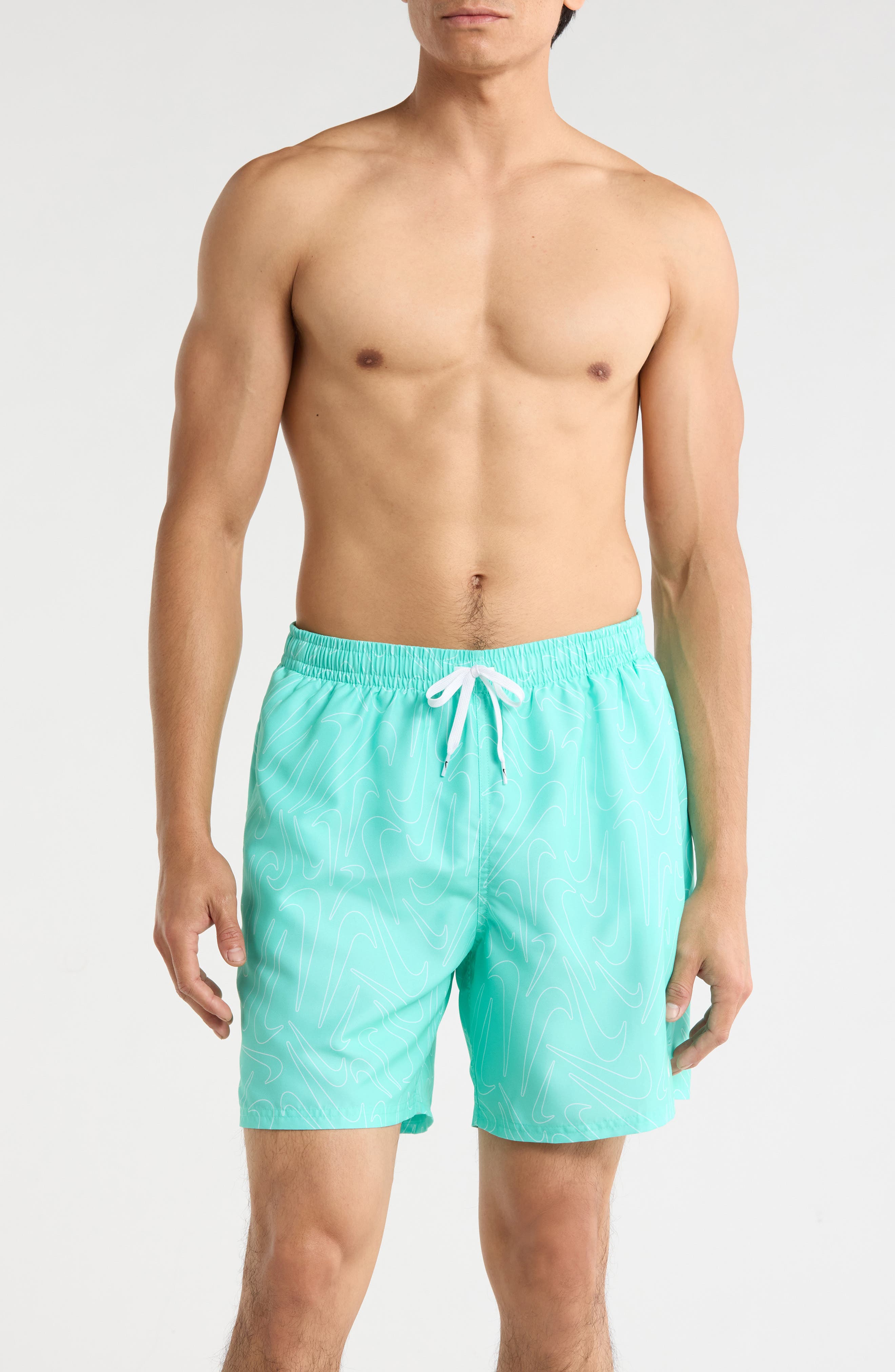 Nike Breaker Tossed Swoosh Swim Trunks