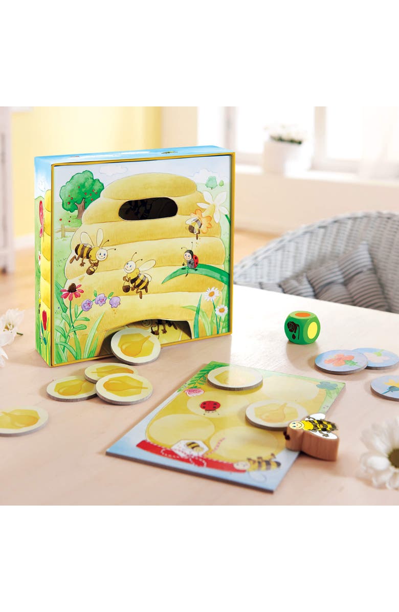 HABA My Very First Games - Hanna Honeybee - 2 Cooperative Color Games & Learning Toys for Toddlers 2-4 Years , Preschool Kids Games, Alternate, color, Multi