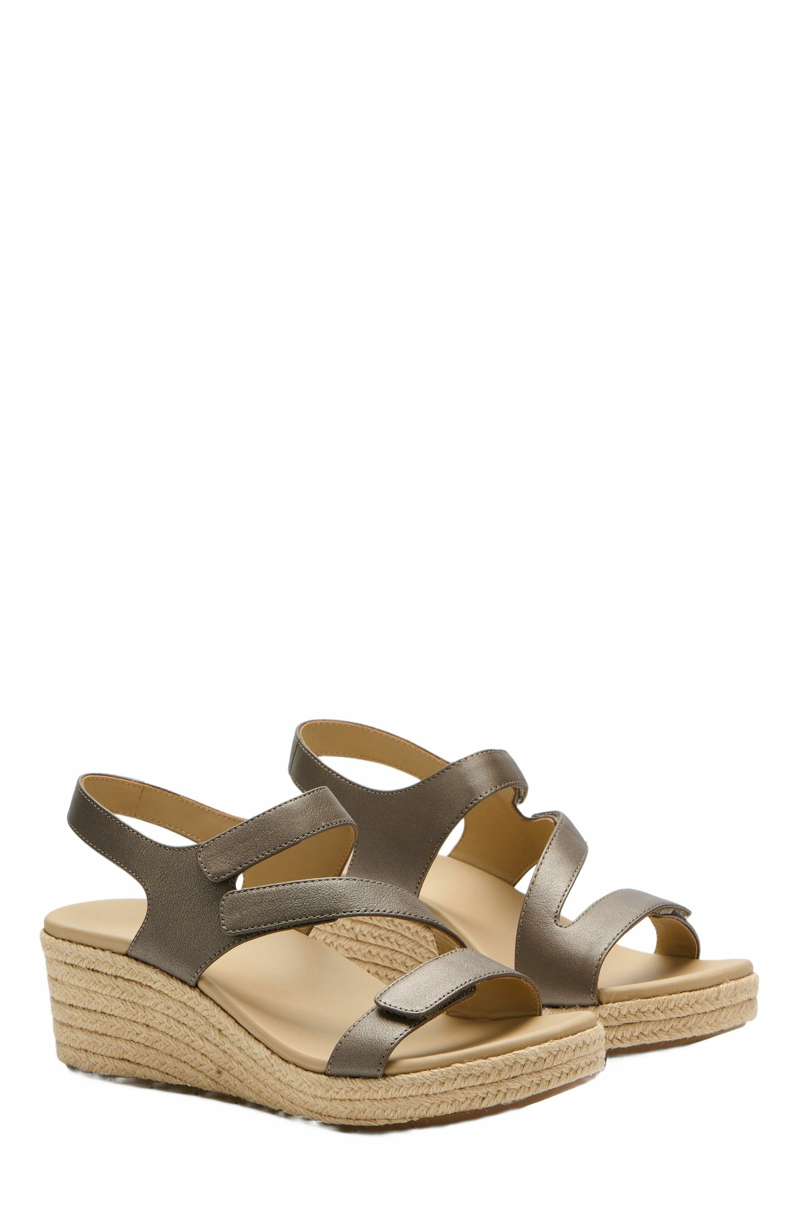 ABEO Riviera Adjustable Sandal, Alternate, color, Fossil - Regular