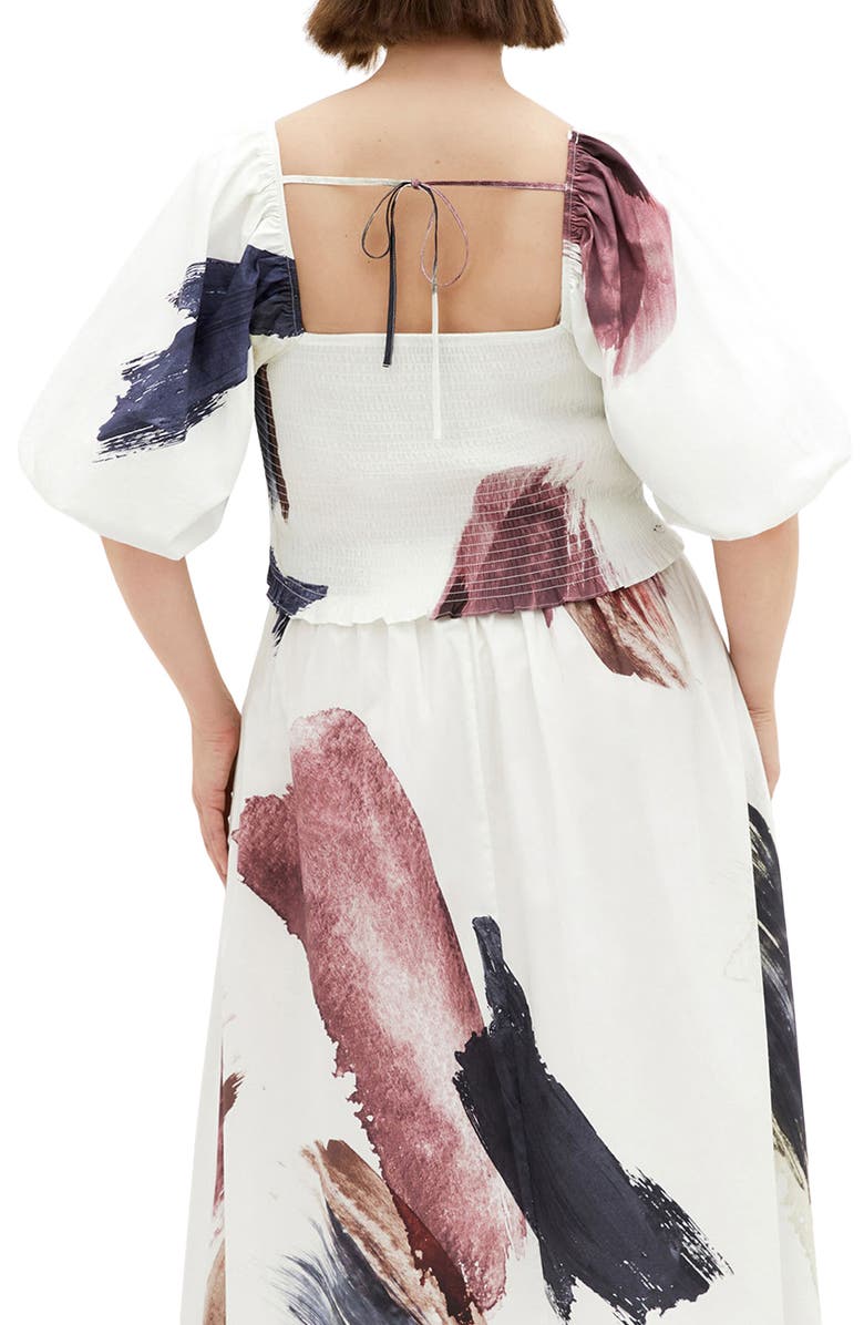 City Chic Amari Abstract Print Crop Top, Alternate, color, Geo Muse