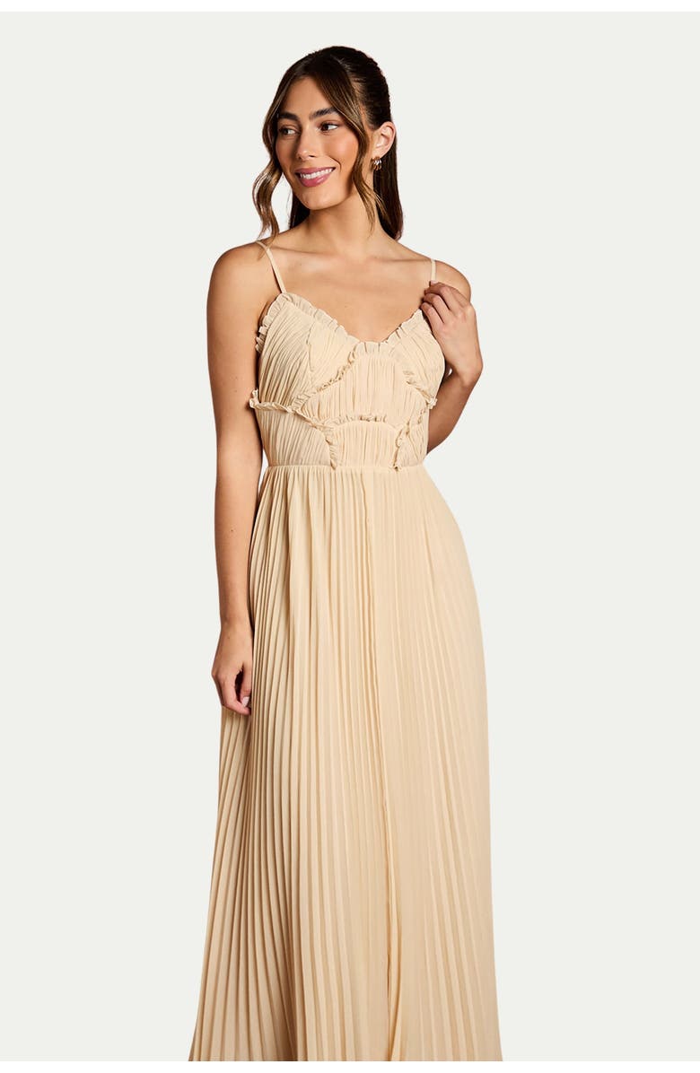Oasis Bridesmaid Dress With Ruffle Detail, Alternate, color, Ivory
