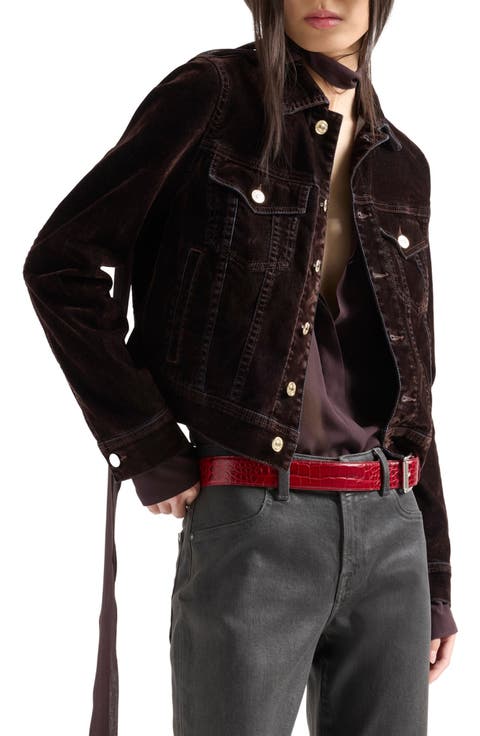 Adi Flocked Trucker Jacket