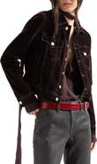7 For All Mankind Adi Flocked Trucker Jacket
